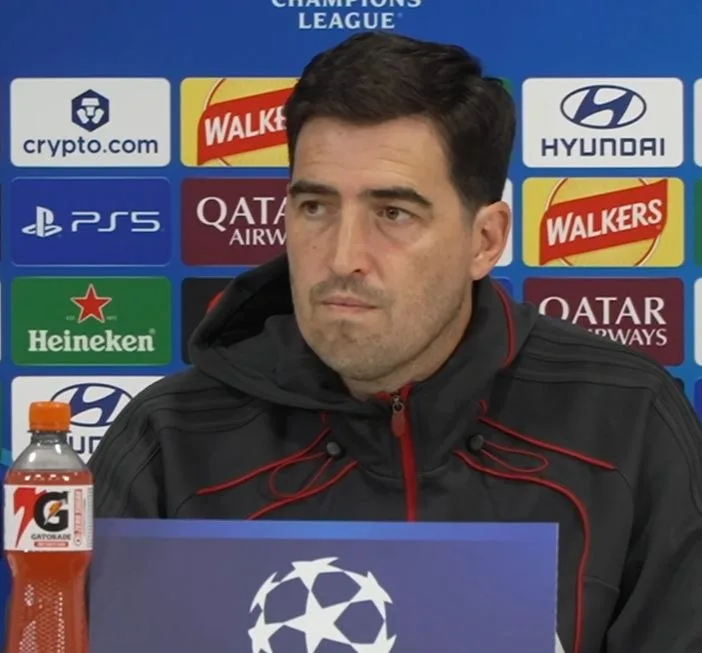 Andoni Iraola baş məşqçi kimi ilk Çempionlar Liqası oyunu haqqında